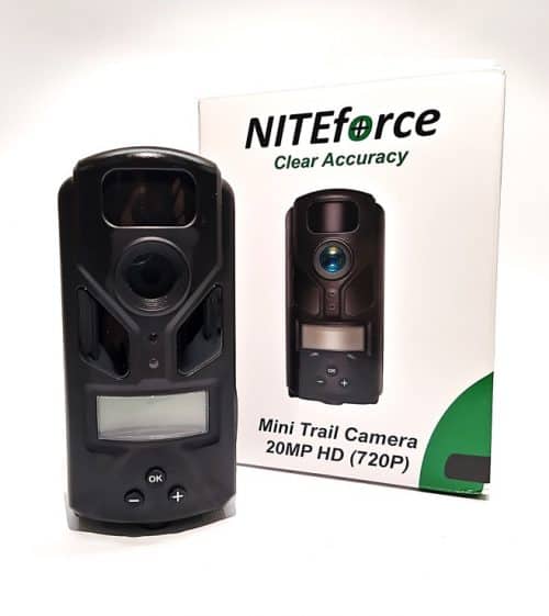 NiteForce mini trail 20MP HD-tason riistakamera.