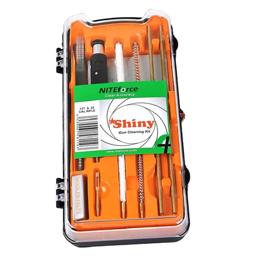 NITEforce-Shiny-.177cal-4.5mm-ja-.22cal-5.5mm-kiväärin-puhdistussarja | Suomen Erämetsästys