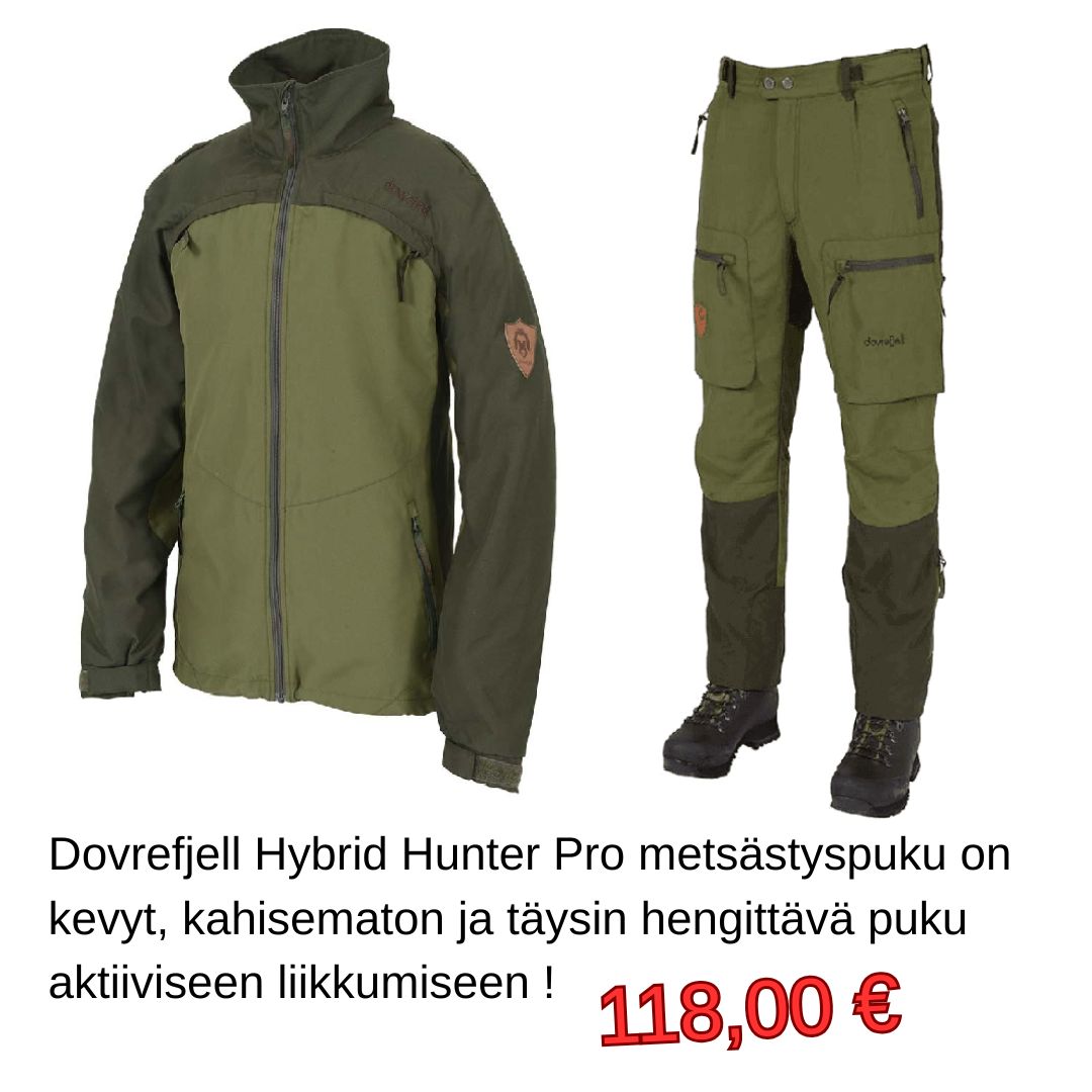 Dovrefjell Hybrid Hunter Pro metsästyspuku | Suomen Erämetsästys Katiska Ahmatti Ahven Spesiaali S. Nyt alennuksessa -33 %.
