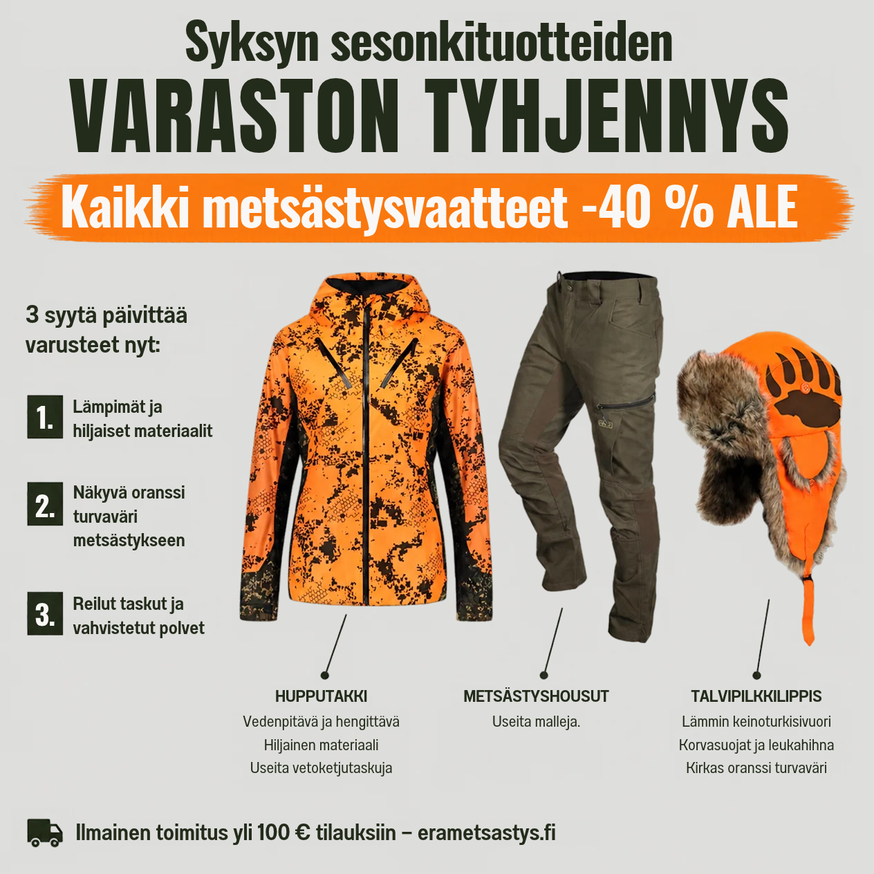 Syksyn sesonkituotteiden Ale | Suomen Erämetsästys